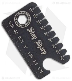 Audacious Titanium Dog Tag Tool Anglefinder V3- PVD Black