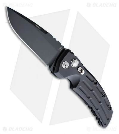 Hogue Knives EX-A01 Automatic Knife Drop Point Black Aluminum (4" Black) Hogue Knives EX-A01 Automatic Knife Drop Point Black Aluminum (4" Black) -Benchmade Store BHQ 9965