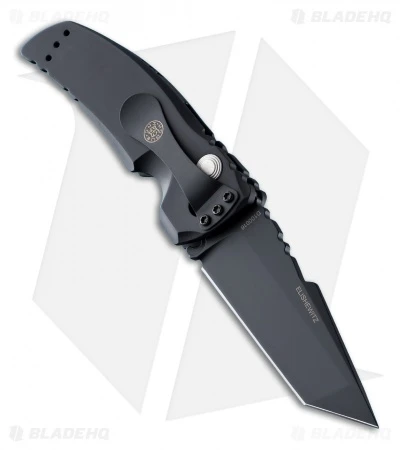 Hogue Knives EX-A01 Automatic Knife Tanto Black Aluminum (3.5" Black) Hogue Knives EX-A01 Automatic Knife Tanto Black Aluminum (3.5" Black) -Benchmade Store BHQ 9973 02