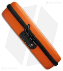 BRS Vault Secure Locking Knife Case - Matte Orange -Benchmade Store BRS Vault Secure Locking Knife Case Hunter Orange BHQ 175274 jr lock