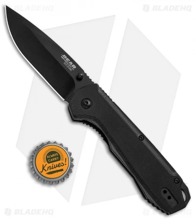 Bear Edge 4.5" Spring Assisted Knife Contoured Black G-10 (3.25" Black) 61101 Bear Edge 4.5" Spring Assisted Knife Contoured Black G-10 (3.25" Black) 61101 -Benchmade Store Bear Edge 4.5in SA Contoured Black G 10 Black 61101 BHQ 68034 jr bottlecap