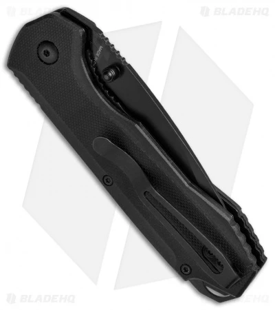 Bear Edge 4.5" Spring Assisted Knife Contoured Black G-10 (3.25" Black) 61101 Bear Edge 4.5" Spring Assisted Knife Contoured Black G-10 (3.25" Black) 61101 -Benchmade Store Bear Edge 4.5in SA Contoured Black G 10 Black 61101 BHQ 68034 jr side