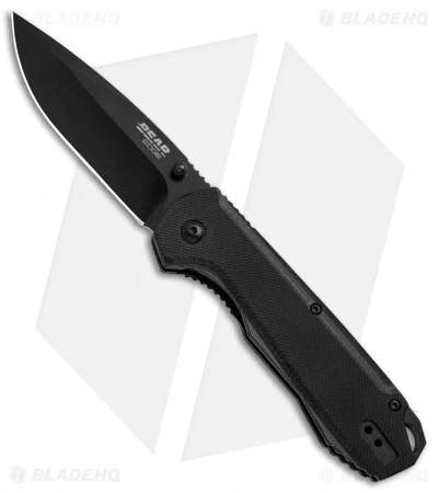 Bear Edge 4.5" Spring Assisted Knife Contoured Black G-10 (3.25" Black) 61101 Bear Edge 4.5" Spring Assisted Knife Contoured Black G-10 (3.25" Black) 61101 -Benchmade Store Bear Edge 4.5in SA Contoured Black G 10 Black 61101 BHQ 68034 jr