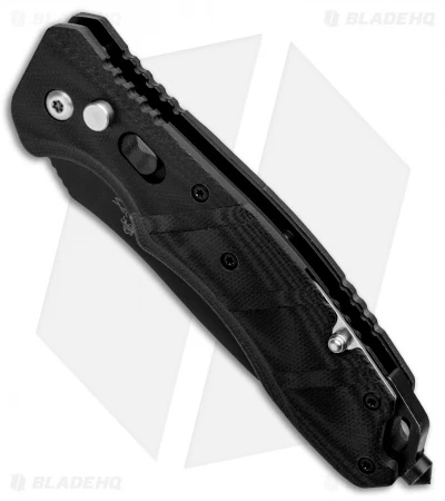 Bear OPS Bold Action V Tanto Automatic Rescue Knife Black G-10 (3.75" Black) Bear OPS Bold Action V Tanto Automatic Rescue Knife Black G-10 (3.75" Black) -Benchmade Store Bear OPS Bold Action V Tanto Auto Rescue Black G 10 Black AC 510 B4 B BHQ 94475 jr spine