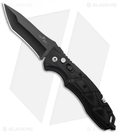 Bear OPS Bold Action V Tanto Automatic Rescue Knife Black G-10 (3.75" Black) Bear OPS Bold Action V Tanto Automatic Rescue Knife Black G-10 (3.75" Black) -Benchmade Store Bear OPS Bold Action V Tanto Auto Rescue Black G 10 Black AC 510 B4 B BHQ 94475 jr