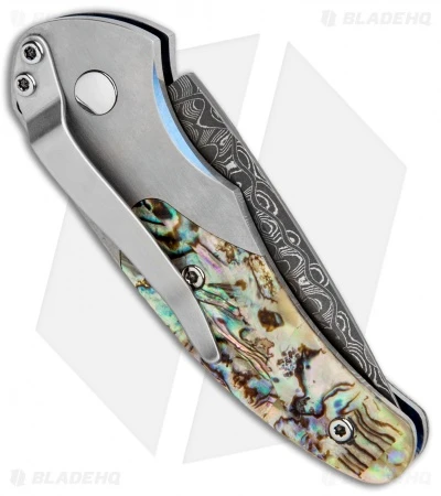 Benchmade 3150-121 Impel Gold Class Gentleman's Auto Knife (1.98" Satin) #03 Benchmade 3150-121 Impel Gold Class Gentleman's Auto Knife (1.98" Satin) #03 -Benchmade Store Benchmade 3150 121 Impel Gold Class Gentlemans Auto Damascus 3 BHQ 12889 jr side