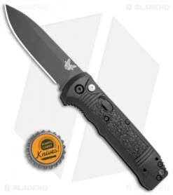 Benchmade 4400BK Casbah Automatic Knife Black Grivory (3.4" Black) -Benchmade Store Benchmade 4400 Casbah Black Grivory Black 4400BK BHQ 51630 jr bottlecap 2