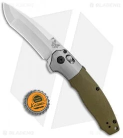 Benchmade 496 Vector AXIS-Assist Knife OD Green G-10 (3.6" Satin) -Benchmade Store Benchmade 496 Vector Assist OD green G 10 Satin BHQ 101194 jr bottlecap