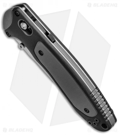 Benchmade 590 Boost AXIS-Assist Knife Black/Gray (3.7" Satin) Benchmade 590 Boost AXIS-Assist Knife Black/Gray (3.7" Satin) -Benchmade Store Benchmade 590 Boost AXIS Assist Black Gray Satin BHQ 51614 jr spine