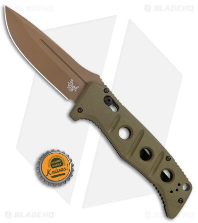 Benchmade Adamas Automatic Knife Olive G-10 (3.8" FE) 2750FE-2 Benchmade Adamas Automatic Knife Olive G-10 (3.8" FE) 2750FE-2 -Benchmade Store Benchmade Adamas Auto Olive G 10 FE 2750FE 2 BHQ 118568 jr bottlecap