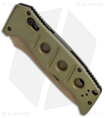 Benchmade Adamas Automatic Knife Olive G-10 (3.8" FE) 2750FE-2 Benchmade Adamas Automatic Knife Olive G-10 (3.8" FE) 2750FE-2 -Benchmade Store Benchmade Adamas Auto Olive G 10 FE 2750FE 2 BHQ 118568 jr spine