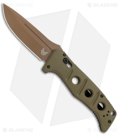 Benchmade Adamas Automatic Knife Olive G-10 (3.8" FE) 2750FE-2 Benchmade Adamas Automatic Knife Olive G-10 (3.8" FE) 2750FE-2 -Benchmade Store Benchmade Adamas Auto Olive G 10 FE 2750FE 2 BHQ 118568 jr