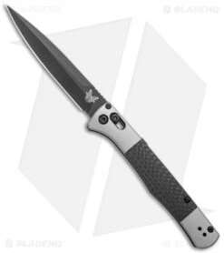 Benchmade Auto Fact AXIS Lock Knife Aluminum/CF (4" Black DLC) 4170BK