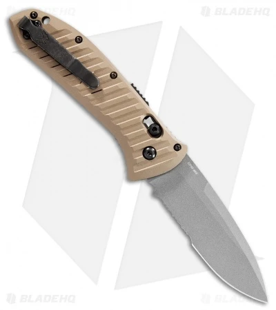 Benchmade Auto Presidio II Auto Knife Bronze Al. (3.7" Gray Serr) 5700SGY-1 Benchmade Auto Presidio II Auto Knife Bronze Al. (3.7" Gray Serr) 5700SGY-1 -Benchmade Store Benchmade Auto Presidio II Auto Knife Bronze Al. 3.7 Gray Serr 5700SGY 1 BHQ 118573 LS Back