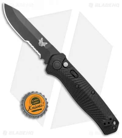 Benchmade Mediator Automatic Knife Black G-10 (3.3" Black Serr) 8551SBK Benchmade Mediator Automatic Knife Black G-10 (3.3" Black Serr) 8551SBK -Benchmade Store Benchmade Mediator Auto Black G 10 Black Serr 8551SBK BHQ 104906 jr bottlecap