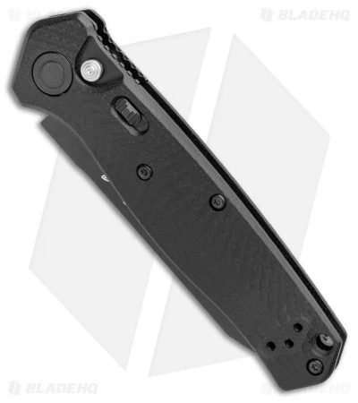 Benchmade Mediator Automatic Knife Black G-10 (3.3" Black Serr) 8551SBK Benchmade Mediator Automatic Knife Black G-10 (3.3" Black Serr) 8551SBK -Benchmade Store Benchmade Mediator Auto Black G 10 Black Serr 8551SBK BHQ 104906 jr spine