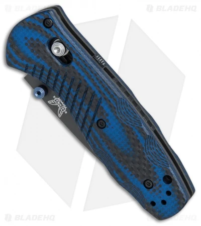 Benchmade Mini Barrage AXIS-Assist Forum Knife Blue G10/CF (Black M390) 586-1701 Benchmade Mini Barrage AXIS-Assist Forum Knife Blue G10/CF (Black M390) 586-1701 -Benchmade Store Benchmade Mini Barrage Forum BHQ 79854 er spine