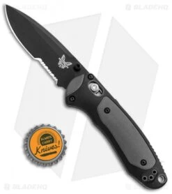 Benchmade 595SBK Mini Boost AXIS-Assist Knife Black/Gray (3.11" Black Serr) 5 Benchmade 595SBK Mini Boost AXIS-Assist Knife Black/Gray (3.11" Black Serr) -Benchmade Store Benchmade Mini Boost AXIS Assist Black Gray Black Serr 595SBK BHQ 78761 jr bottlecap