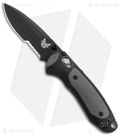 Benchmade 595SBK Mini Boost AXIS-Assist Knife Black/Gray (3.11" Black Serr) Benchmade 595SBK Mini Boost AXIS-Assist Knife Black/Gray (3.11" Black Serr) -Benchmade Store Benchmade Mini Boost AXIS Assist Black Gray Black Serr 595SBK BHQ 78761 jr