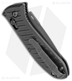 Benchmade 5750BK Mini Presidio II Automatic Knife (3.2" Black) -Benchmade Store Benchmade Mini Presidio II Auto Black 5750BK BHQ 108953 jr side