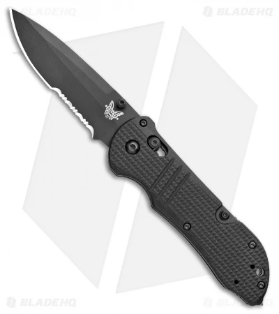 Benchmade 917SBK-1901 Triage Axis Lock Knife Black G-10 (3.4" Black Serr) Benchmade 917SBK-1901 Triage Axis Lock Knife Black G-10 (3.4" Black Serr) -Benchmade Store Benchmade Triage Axis Lock black G 10 Black Serr 917SBK 1901 BHQ 105738 jr