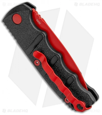 Boker Black Widow Mini Kalashnikov Automatic Knife Dagger (2.5" Red D2) Boker Black Widow Mini Kalashnikov Automatic Knife Dagger (2.5" Red D2) -Benchmade Store Boker Black Widow Mini Kalashnikov Auto Dagger Red 01KALS57NSOI BHQ 96966 jr side