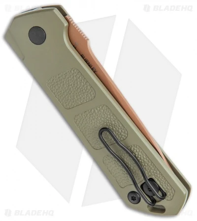 Boker Burnley Kihon Desert Warrior Drop Point Automatic Knife (3.3" Copper D2) Boker Burnley Kihon Desert Warrior Drop Point Automatic Knife (3.3" Copper D2) -Benchmade Store Boker Burnley Kihon Desert Warrior DP Auto Copper D2 01BO955NSOI BHQ 101391 jr side