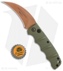 Boker Desert Warrior Kalashnikov Hawkbill Automatic Knife OD Green (Copper) 5 Boker Desert Warrior Kalashnikov Hawkbill Automatic Knife OD Green (Copper) -Benchmade Store Boker Desert Warrior Kalashnikov Hawkbill Auto OD Green Copper 01KALS69NSOI BHQ 103273 jr bottlecap