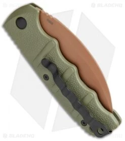 Boker Desert Warrior Kalashnikov Hawkbill Automatic Knife OD Green (Copper) 4 Boker Desert Warrior Kalashnikov Hawkbill Automatic Knife OD Green (Copper) -Benchmade Store Boker Desert Warrior Kalashnikov Hawkbill Auto OD Green Copper 01KALS69NSOI BHQ 103273 jr side