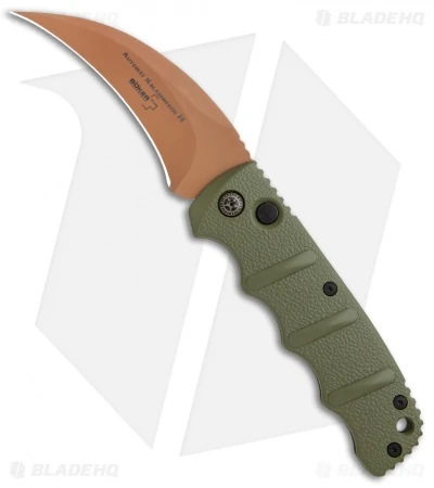 Boker Desert Warrior Kalashnikov Hawkbill Automatic Knife OD Green (Copper) Boker Desert Warrior Kalashnikov Hawkbill Automatic Knife OD Green (Copper) -Benchmade Store Boker Desert Warrior Kalashnikov Hawkbill Auto OD Green Copper 01KALS69NSOI BHQ 103273 jr