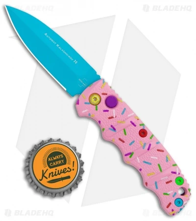 Boker Mini Dessert Warrior Kalashnikov Dagger Automatic Knife (2.5" Blue) Donut Boker Mini Dessert Warrior Kalashnikov Dagger Automatic Knife (2.5" Blue) Donut -Benchmade Store Boker Desert Warrior Mini Kalashnikov Dagger Auto Blue Donut BHQ 113886 jr bottlecap