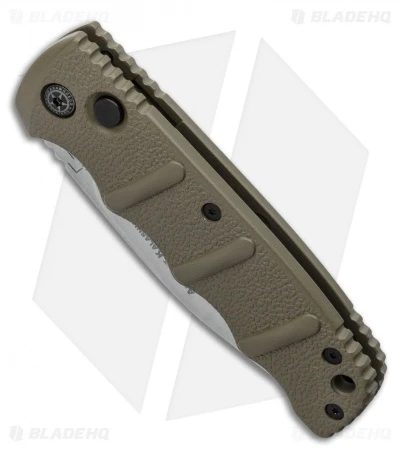 Boker Kalashnikov Automatic Knife OD Green (3.25" XHP Stonewash) Boker Kalashnikov Automatic Knife OD Green (3.25" XHP Stonewash) -Benchmade Store Boker Kalashnikov Automatic Knife OD Green 3.25 XHP Satin BHQ 92085 LS Spine