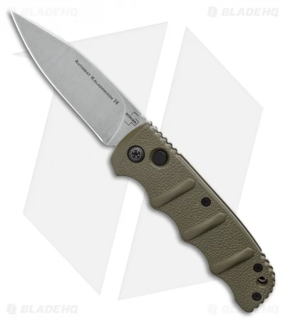 Boker Kalashnikov Automatic Knife OD Green (3.25" XHP Stonewash) Boker Kalashnikov Automatic Knife OD Green (3.25" XHP Stonewash) -Benchmade Store Boker Kalashnikov Automatic Knife OD Green 3.25 XHP Satin BHQ 92085 LS