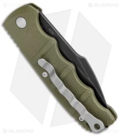 Boker Kalashnikov Harpoon Automatic Knife OD Green (3.25" Smokewash D2) -Benchmade Store Boker Kalashnikov Harpoon Auto OD Green Smokewash 01KALS123NSOI BHQ 132735 jr side
