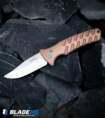 Boker Plus Strike Copper Automatic Knife (3.25" Stonewash) Boker Plus Strike Copper Automatic Knife (3.25" Stonewash) -Benchmade Store Boker Plus Strike Copper Automatic Knife Stonewash BHQ 99645 kp stone web