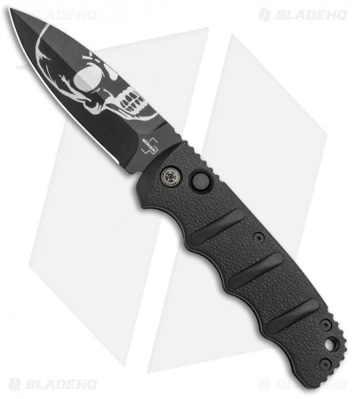 Boker Skull Kalashnikov Dagger Automatic Knife (3.25" Black D2) Boker Skull Kalashnikov Dagger Automatic Knife (3.25" Black D2) -Benchmade Store Boker Skull Kalashnikov Dagger Auto Black D2 BHQ 48870 jr