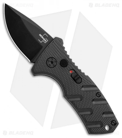 Boker Stubby Strike CA Legal Automatic Knife (1.9" Black D2) Boker Stubby Strike CA Legal Automatic Knife (1.9" Black D2) -Benchmade Store Boker Stubby Strike CA Legal Auto Black 01BO441NSOI BHQ 99647 jr