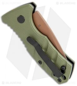 Boker Stubby Strike Desert Warrior CA Legal Auto Knife OD Green (1.9" Copper) 4 Boker Stubby Strike Desert Warrior CA Legal Auto Knife OD Green (1.9" Copper) -Benchmade Store Boker Stubby Strike CA Legal Auto OD Green Copper 01BO443NSOI BHQ 99649 jr side