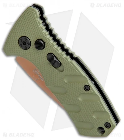 Boker Stubby Strike Desert Warrior CA Legal Auto Knife OD Green (1.9" Copper) Boker Stubby Strike Desert Warrior CA Legal Auto Knife OD Green (1.9" Copper) -Benchmade Store Boker Stubby Strike CA Legal Auto OD Green Copper 01BO443NSOI BHQ 99649 jr spine