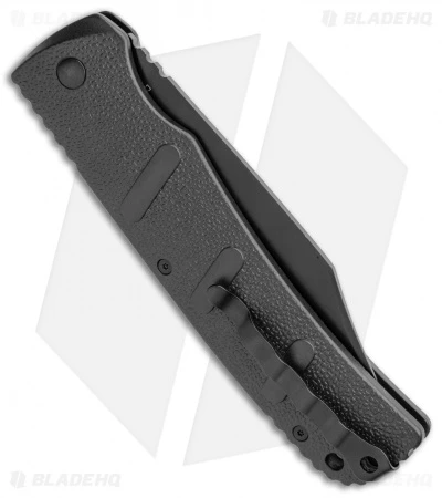 Boker XXL Kalashnikov Bowie Automatic Knife (4.75" Black D2) Boker XXL Kalashnikov Bowie Automatic Knife (4.75" Black D2) -Benchmade Store Boker XXL Kalashnikov Bowie Auto Black BHQ 99623 jr side