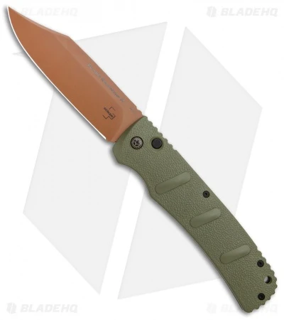 Boker XXL Kalashnikov Desert Warrior Bowie Automatic Knife (4.75" Copper D2) Boker XXL Kalashnikov Desert Warrior Bowie Automatic Knife (4.75" Copper D2) -Benchmade Store Boker XXL Kalashnikov Bowie Desert Warrior Auto BHQ 99624 jr