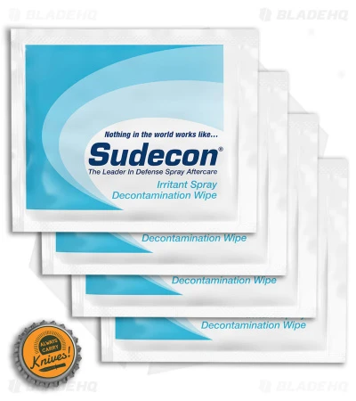 Byrna Technologies Sudecon Irritant Spray/Decontamination Wipe (4 Count) Byrna Technologies Sudecon Irritant Spray/Decontamination Wipe (4 Count) -Benchmade Store Byrna Tech Sudecon Irritant Sprya Decontamination Wipe 4 Count BHQ 174929 td size
