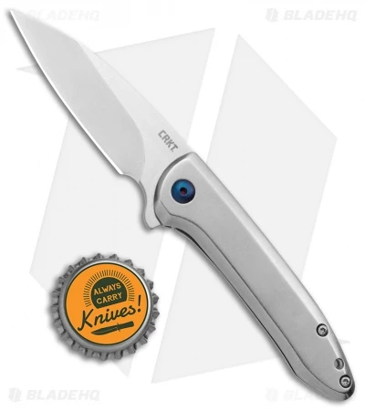 CRKT Delineation Spring Assisted Frame Lock Knife Stainless Steel (3" Satin) CRKT Delineation Spring Assisted Frame Lock Knife Stainless Steel (3" Satin) -Benchmade Store CRKT Delineation FL DP Flipper Satin BHQ 138948 jr bottlecap