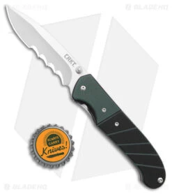 CRKT Ignitor Spring Assisted Knife Black & Green G-10 (3.38" Satin Serr) 6855 5 CRKT Ignitor Spring Assisted Knife Black & Green G-10 (3.38" Satin Serr) 6855 -Benchmade Store CRKT Ignitor SA Black and Green G 10 Satin Serr BHQ 4147 jr bottlecap