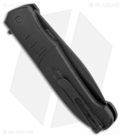 CRKT Ken Steigerwalt Ignitor Spring Assisted Knife Black G10 (3.48") -Benchmade Store CRKT Ken Steigerwalt Ignitor SA Black G 10 Black Serr BHQ 178670 jr side
