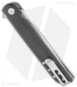 CRKT Large LCK + Spring Assisted Liner Lock Knife Black G-10 (3.6" Satin) 3810 -Benchmade Store CRKT Large LCK SA LL Black G 10 Satin 3810 BHQ 119337 jr side