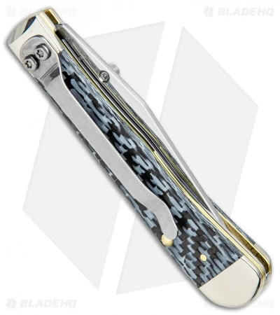 Case Kickstart TrapperLock Assisted Knife Black/White Carbon Fiber (6154AC SS) Case Kickstart TrapperLock Assisted Knife Black/White Carbon Fiber (6154AC SS) -Benchmade Store Case Kickstart TrapperLock Assisted Synthetic White Jig Bone SS 38921 BHQ 94955 jr side