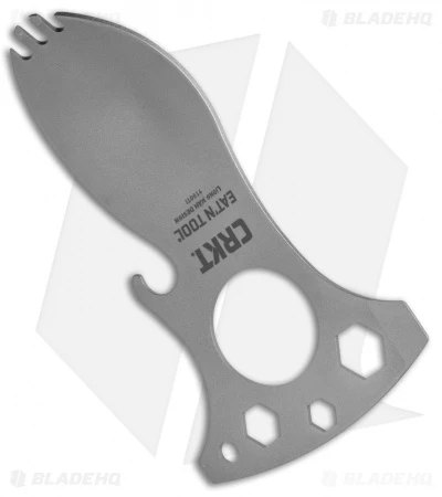 CRKT Eat'N Tool Titanium (Silver) 9100TI CRKT Eat'N Tool Titanium (Silver) 9100TI -Benchmade Store EatN Tool 9100TI BHQ 50102 jr side