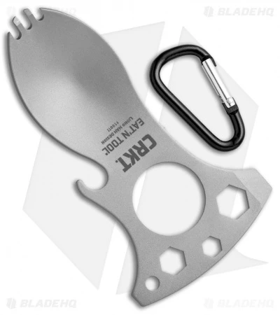 CRKT Eat'N Tool Titanium (Silver) 9100TI CRKT Eat'N Tool Titanium (Silver) 9100TI -Benchmade Store EatN Tool 9100TI BHQ 50102 jr