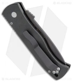 Emerson Pro-Tech CQC-7 Tanto Automatic Knife W/ Solid Handle (3.25" Espresso) 4 Emerson Pro-Tech CQC-7 Tanto Automatic Knife W/ Solid Handle (3.25" Espresso) -Benchmade Store Emerson Pro Tech CQC7 A Tanto Auto Espresso BHQ 111194 jr side